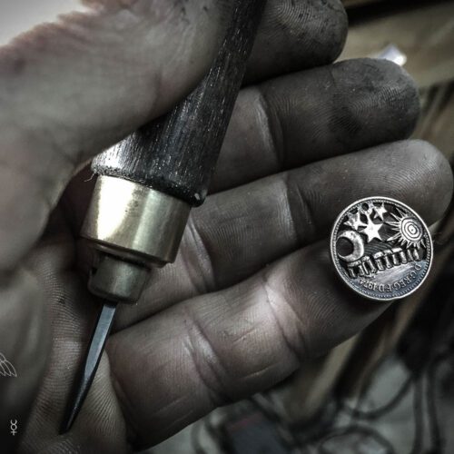 stonehenge solstice coin necklace