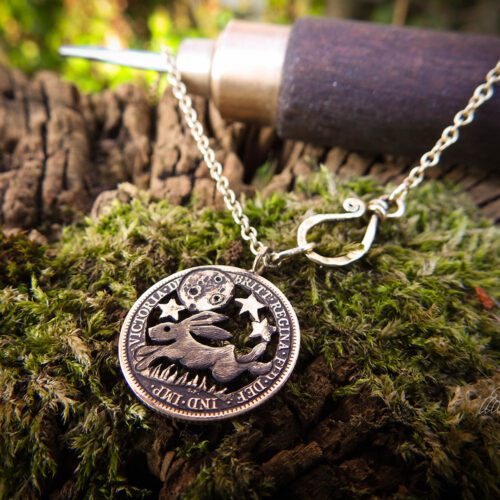 magical leaping hare jewellery - Recycled 22ct solid gold half Sovereign