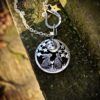 moon gazing hare basking in the moonbeams necklace