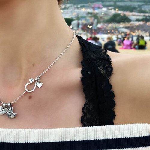 lovely bird necklace pendants made from silver and gold