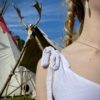 handcrafted silver dream catcher necklace