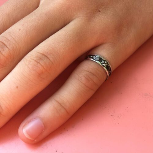 The goodluck silver coin rings