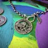 sixpence x Jenny Wren unique coin necklace pendant made by Hairy Growler especially for your special 60th or 70th birthday gift