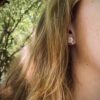 Alder leaf stud earrings