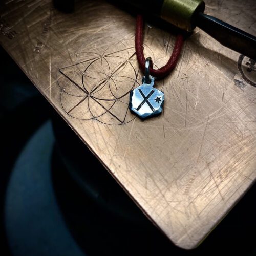 silver rune charm