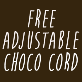 Choco Adjustable braided cotton neckcord £0