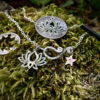 sacred lotus flower coin necklace handmade and ethical jewellery made in England