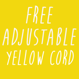 Yellow Adjustable braided cotton neckcord £0