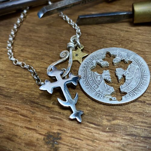 Moon Cross pendant