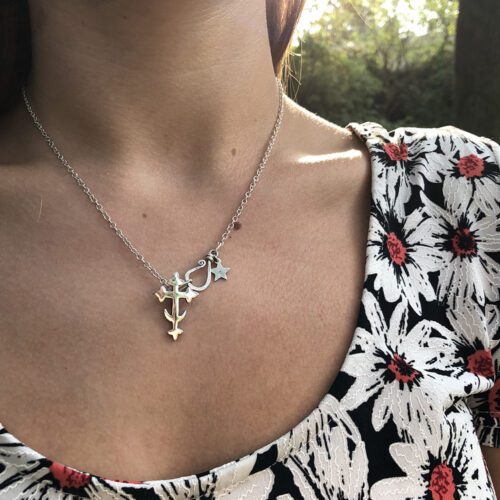 Moon Cross pendant