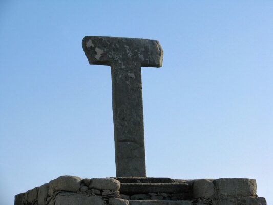 Liam Moloney Tau Cross on Tory Island