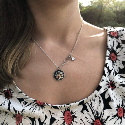 IC XC NIKA cross handcrafted and recycled silver coin