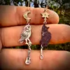 The Owl and the Pussy-Cat earrings handmade silver ethical recycled