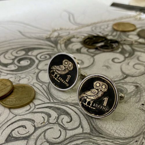 Owl of Athena cufflinks