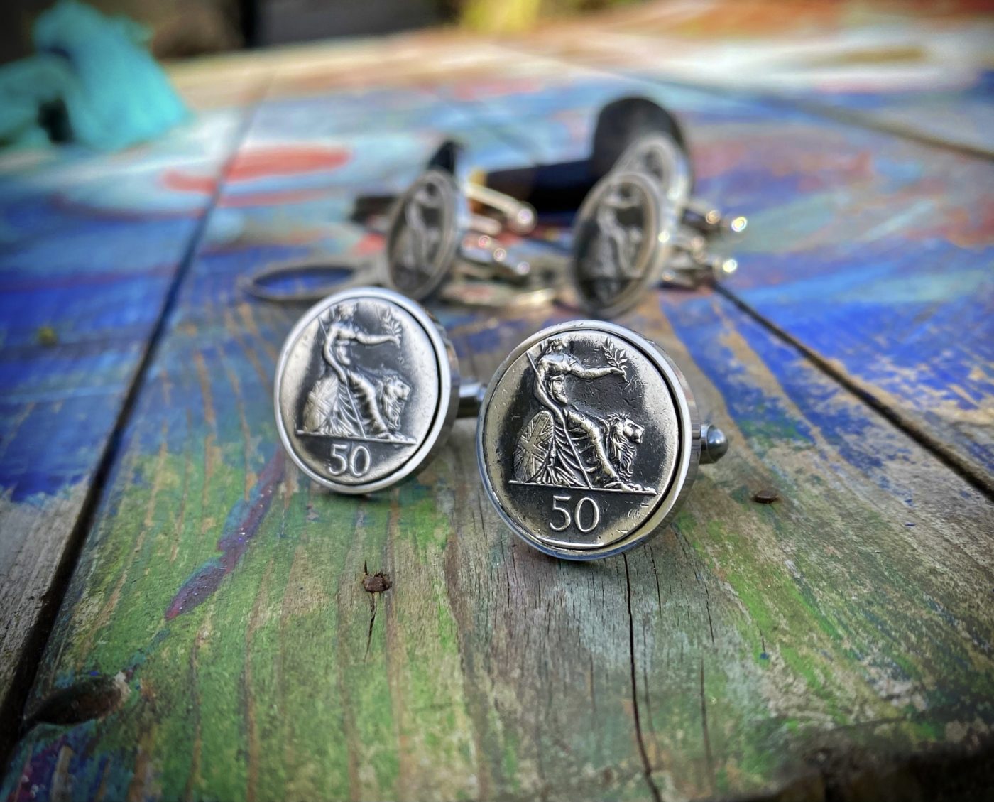 50th birthday cufflinks ethical and original special jewellery custom made