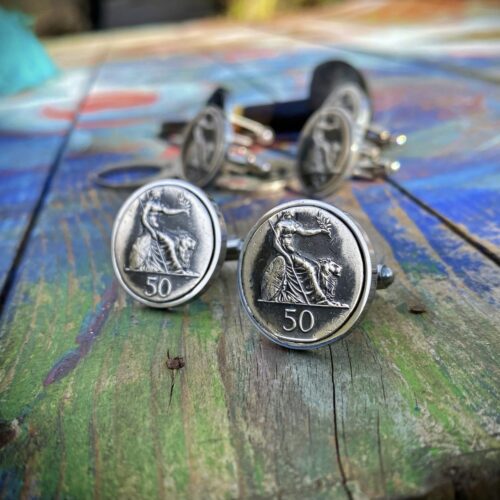 50th birthday cufflinks ethical and original special jewellery custom made