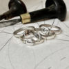Silver rune rings handmade and recycled in Cambridge