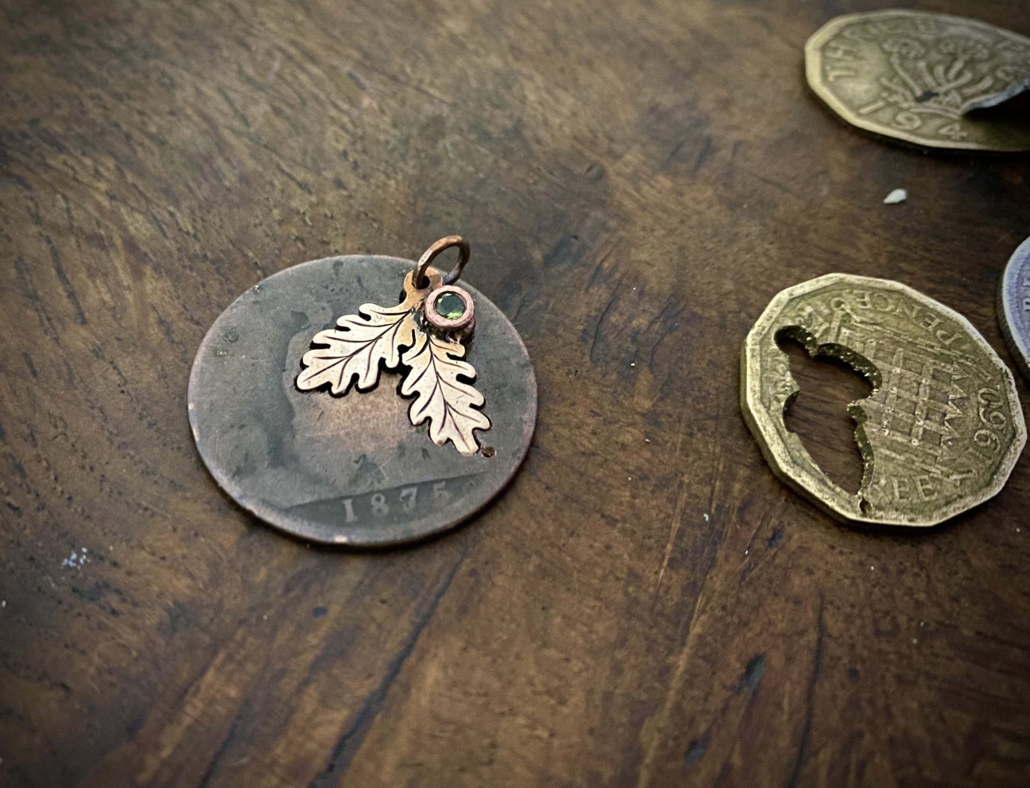 hand crafted and ethical nature lover jewellery made from coins