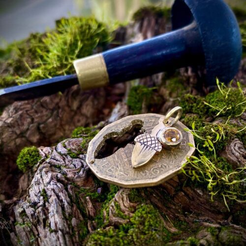 hand crafted and ethical nature lover jewellery made from coins