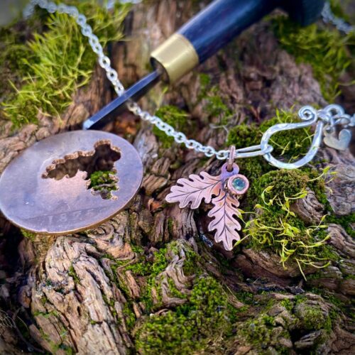 hand crafted and ethical nature lover jewellery made from coins
