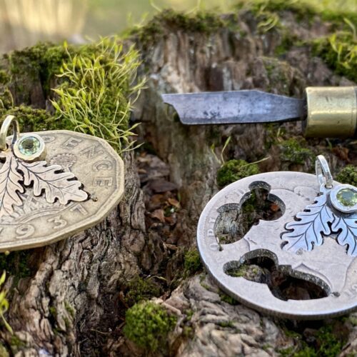 hand crafted and ethical nature lover jewellery made from coins