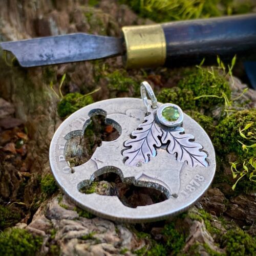 hand crafted and ethical nature lover jewellery made from coins