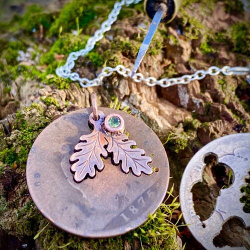 hand crafted and ethical nature lover jewellery made from coins