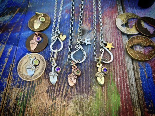 hand crafted and ethical nature lover jewellery made from coins