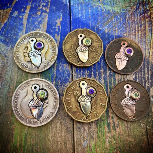 hand crafted and ethical nature lover jewellery made from coins