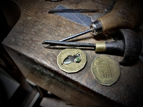 and crafted and ethical nature lover jewellery made from coins