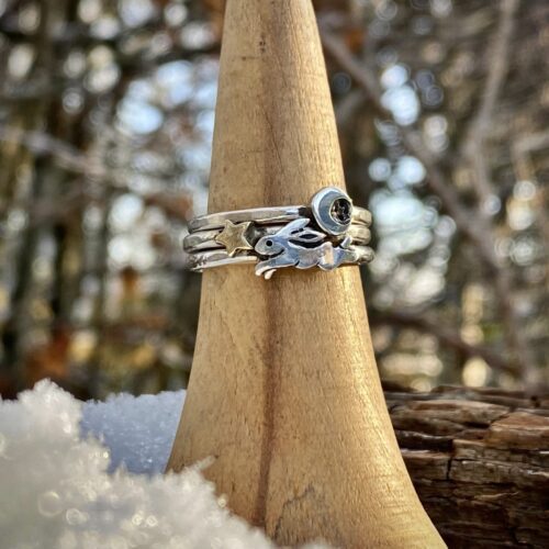 handmade and eco conscious, ethical, renewable, green jewellery made in Cambridge by local artisan jeweller with hand tools and love