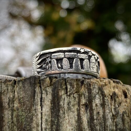 handfasting hand-fasting ring silver coin ring hand made and recycled using traditional hand tools and green ethical principles