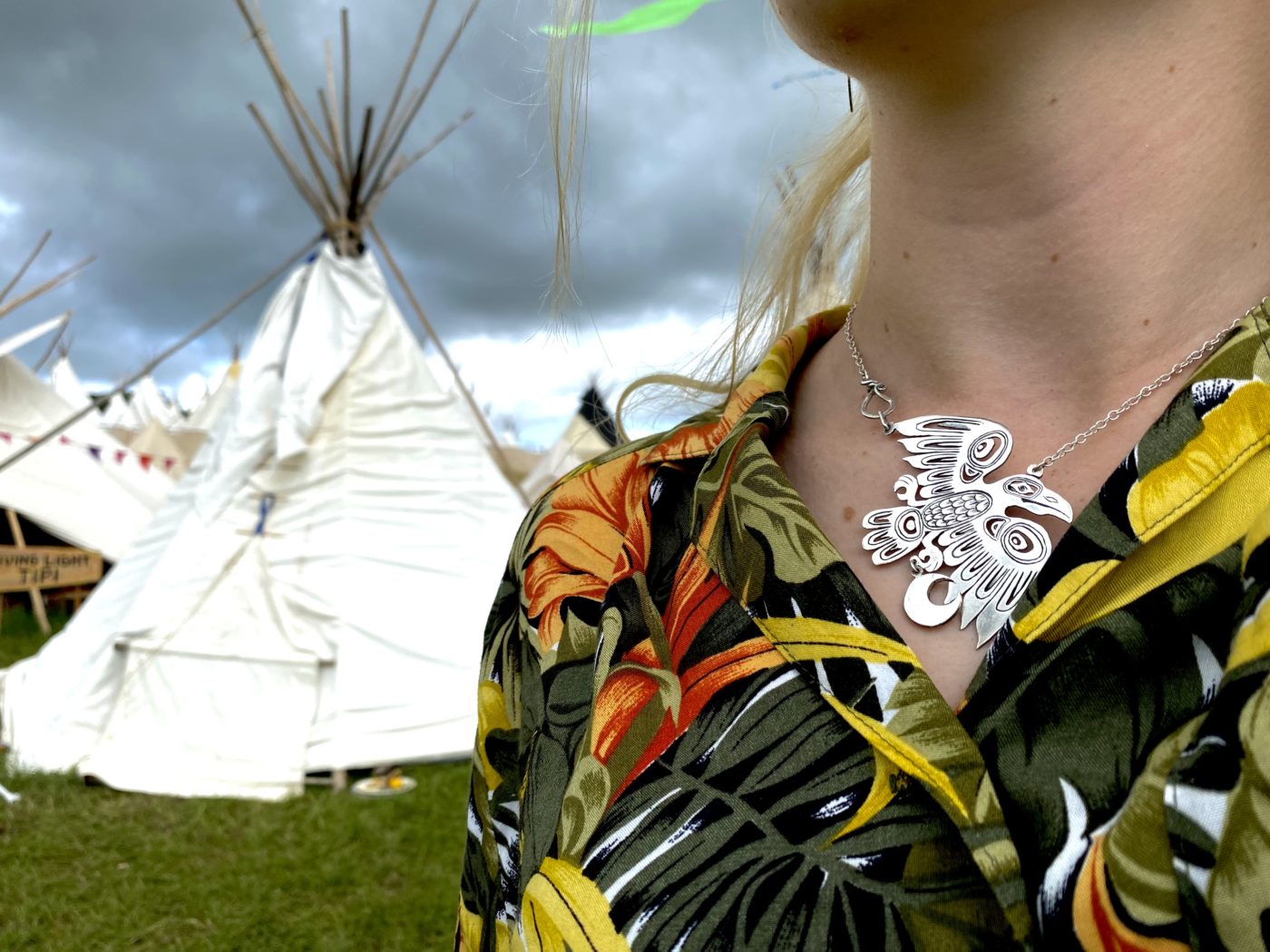 The legend of the white Raven silver jewellery Native American Haida inspired design