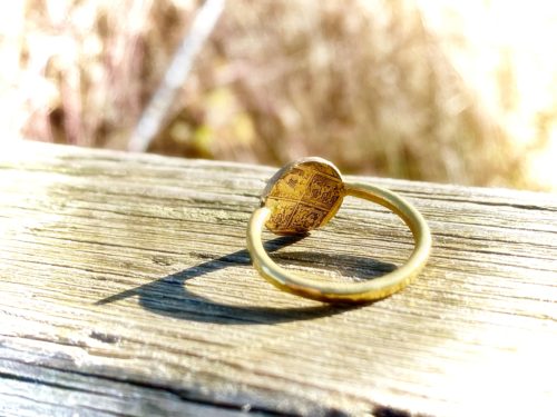 the divine Holy Spirit 22ct gold ring handmade and lovingly created