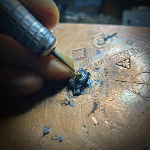 Tiny gold ring fit for the finger of a fairy