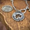 80th birthday Lucky sixpence coin jewellery 1943 Handcrafted and recycled lucky sixpence coin necklace pendant