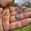 40th birthday present ethical handmade handcrafted jewellery necklace made from old 1973 coin little bird pendant