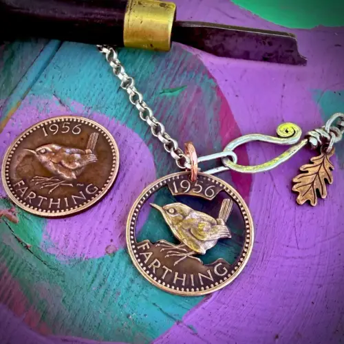1956 70th birthday gift Farthing Jenny Wren