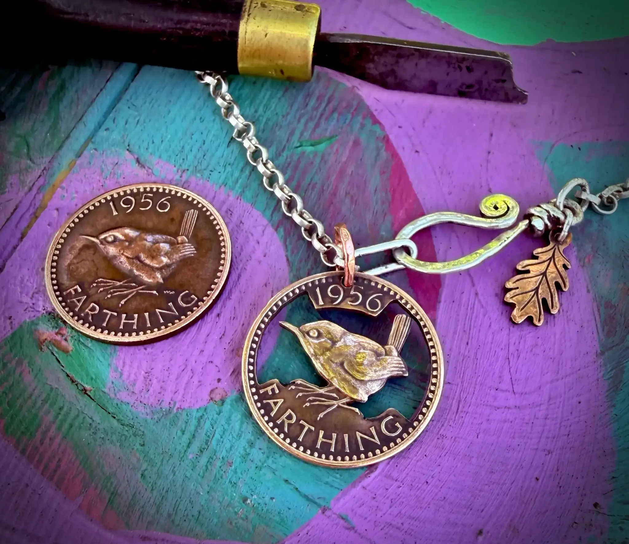 1956 70th birthday gift Farthing Jenny Wren