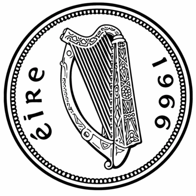 1965 60th Irish coin harp gift