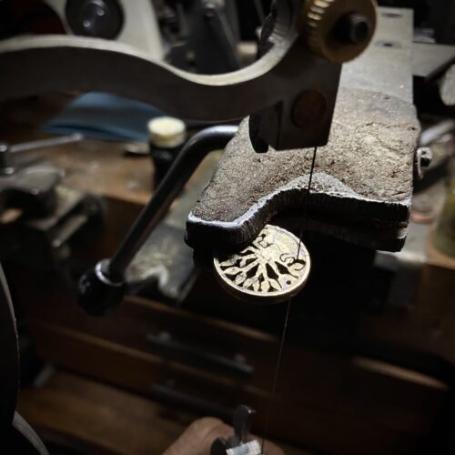 18th birthday gift idea handmade and ethically recycled tree of life necklace pendant made in England from a upcycled pound coin 2005