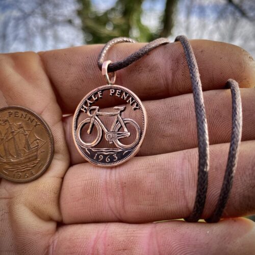 60th birthday 1963 halfpenny cyclist keepsake special gift