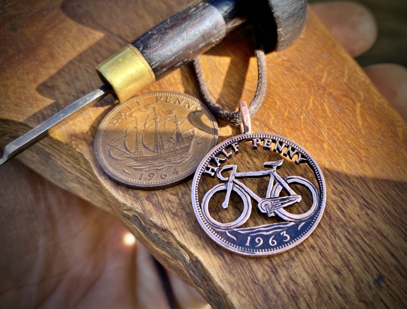 60th birthday 1963 halfpenny cyclist keepsake special gift