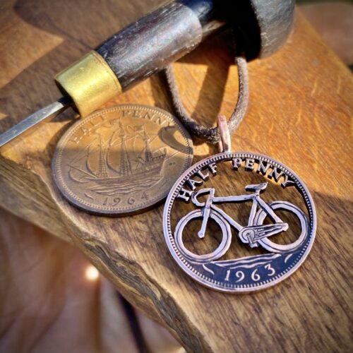 60th birthday 1963 halfpenny cyclist keepsake special gift