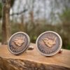 80th birthday special Jenny wren Farthing coin cufflinks