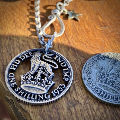 celebrate 90th Birthday with 1936 shilling Handcrafted and recycled birthday shilling pendant