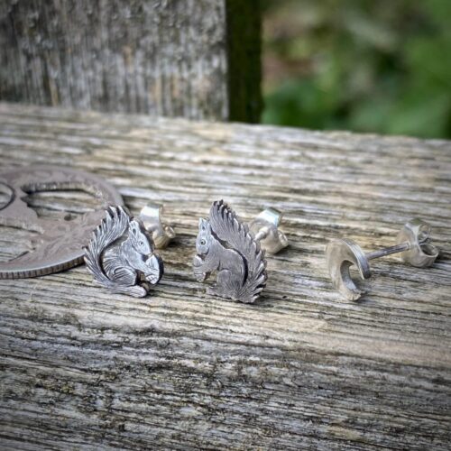 Squirrel silver jewellery handcrafted in Cambridge, England