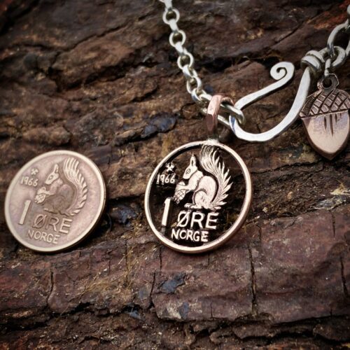 60th birthday squirrel jewellery gift