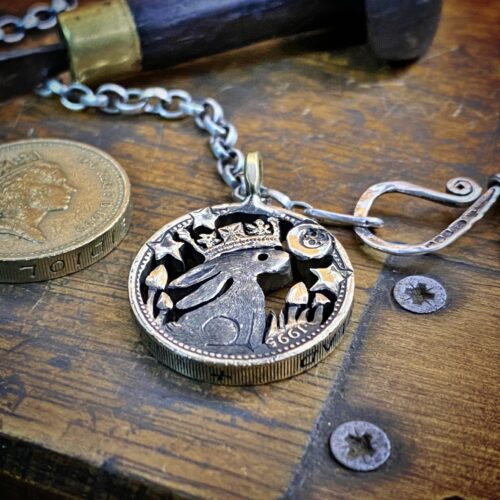 30th birthday prince rainbow watership down inspired coin pendant 1995