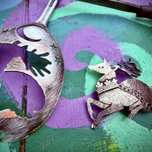 White hart tradition symbolic traditional jewellery made in Cambridge, England